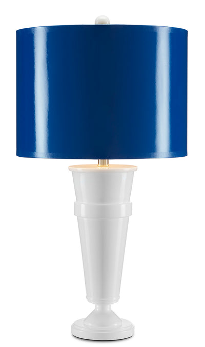 Currey and Company - 6000-0691 - One Light Table Lamp - Mister - White/Blue