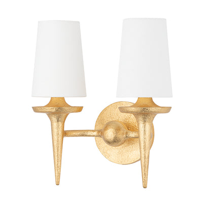 Hudson Valley - 6602-GL - Two Light Wall Sconce - Torch - Gold Leaf