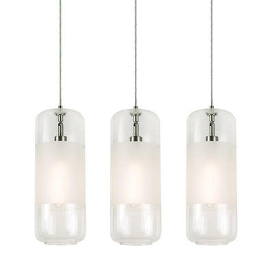 AFX Lighting - HRP06MBSNCLLNR3 - Three Light Pendant - Hermosa - Satin Nickel