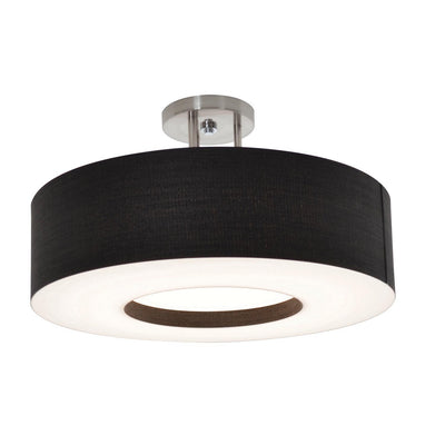 AFX Lighting - MCF1524LAJUD-BKSF - LED Semi-Flush Mount - Montclair - Satin Nickel