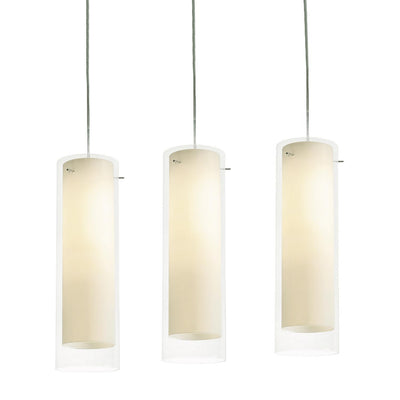 AFX Lighting - VIP05MBSNCRLNR3 - Three Light Pendant - View - Satin Nickel