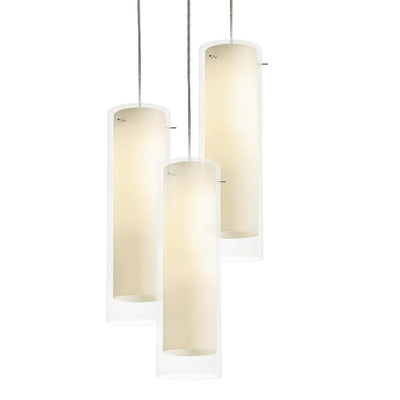 AFX Lighting - VIP05MBSNCRRND3 - Three Light Pendant - View - Satin Nickel