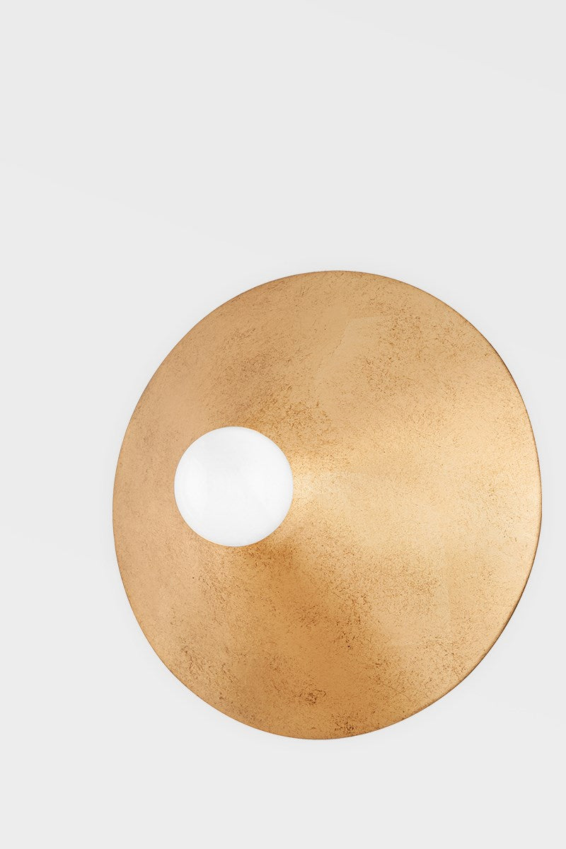 Troy Lighting - C7841-VGL - One Light Flush Mount - Summit - Vintage Gold Leaf