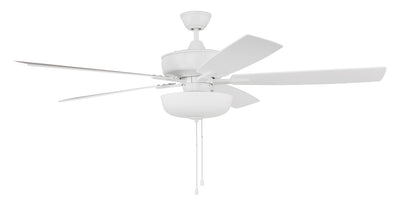Craftmade - S111W5-60WWOK - 60``Ceiling Fan - Super Pro 111 White Bowl Light Kit - White