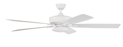 Craftmade - S112W5-60WWOK - 60``Ceiling Fan - Super Pro 112 Slim Light Kit - White