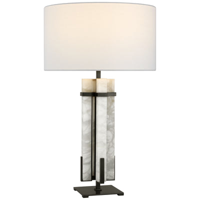 Visual Comfort Signature - S 3910BZ/ALB-L - LED Table Lamp - Malik - Bronze and Alabaster