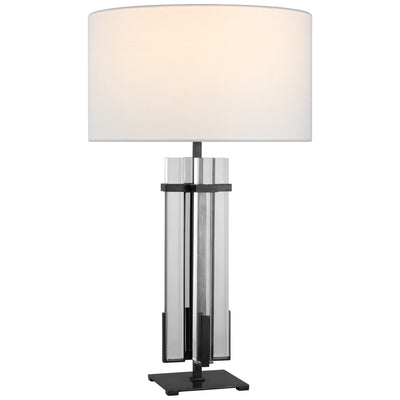 Visual Comfort Signature - S 3910BZ/CG-L - LED Table Lamp - Malik - Bronze and Crystal