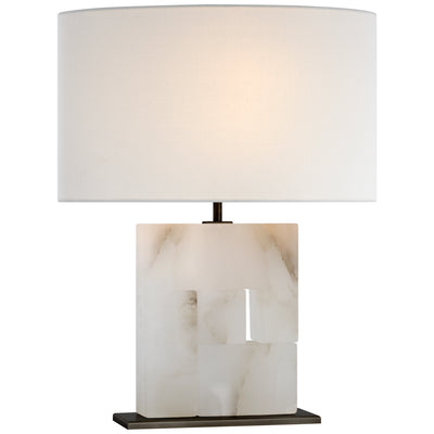 Visual Comfort Signature - S 3925ALB/BZ-L - LED Table Lamp - Ashlar - Alabaster and Bronze