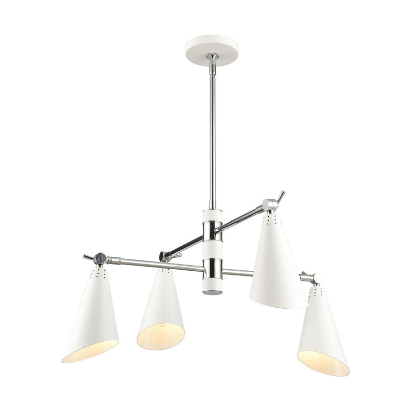 ELK Home - 89206/4 - Four Light Chandelier - Calder - Polished Chrome