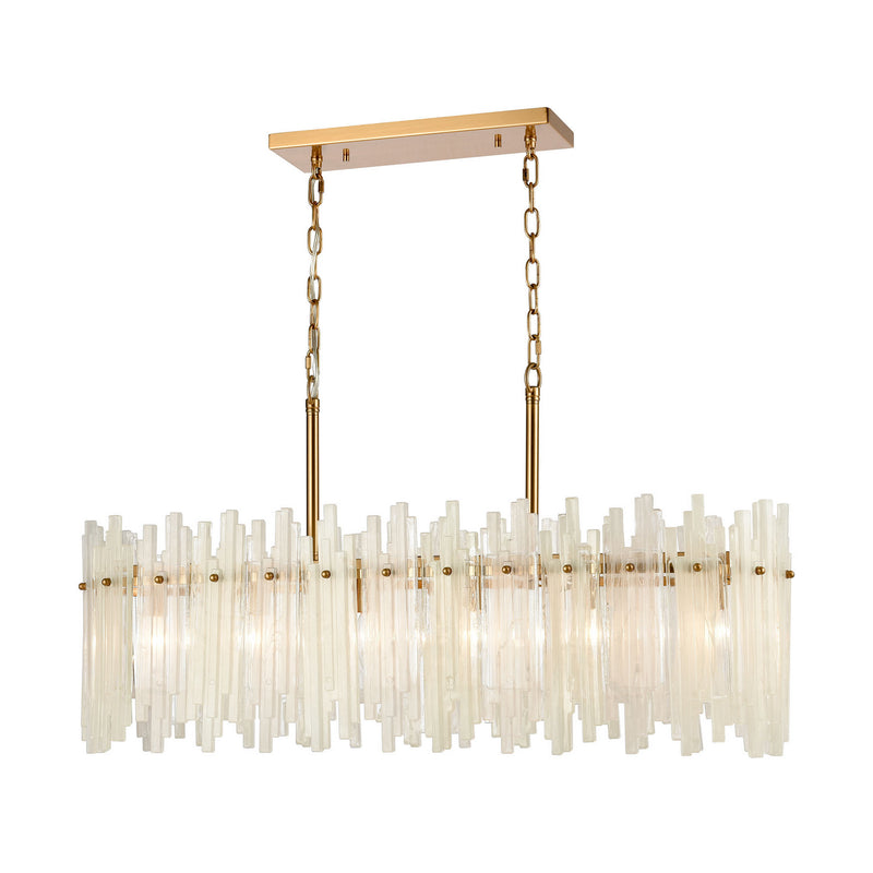 ELK Home - D4663 - Six Light Chandelier - Brinicle - White