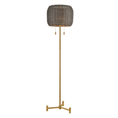 ELK Home - D4693 - Two Light Floor Lamp - Bittar - Aged Brass