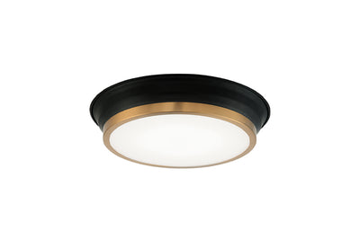 Matteo Lighting - M11201BKAG - One Light Ceiling Mount - Jaxx - Black / Aged Gold Brass