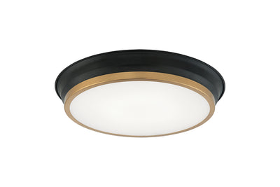 Matteo Lighting - M11202BKAG - Two Light Ceiling Mount - Jaxx - Black / Aged Gold Brass