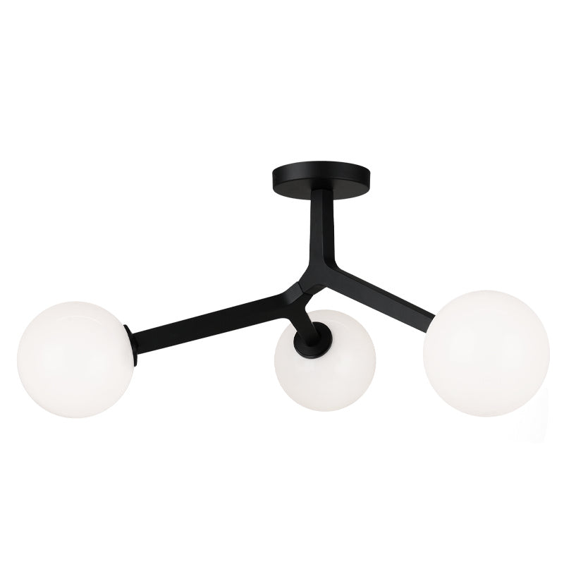 Matteo Lighting - X81503BKOP - Three Light Ceiling Mount - Rami - Black