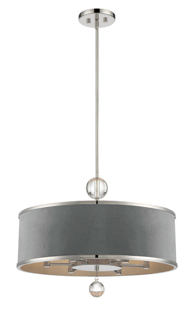 Metropolitan - N7326-613 - Six Light Pendant - Luxour - Polished Nickel