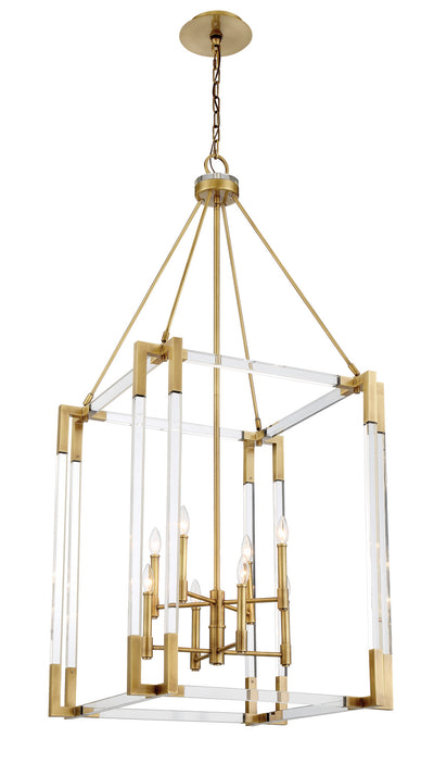 Metropolitan - N7357-790 - Eight Lights Pendant - Prima Vista - Aged Antique Brass