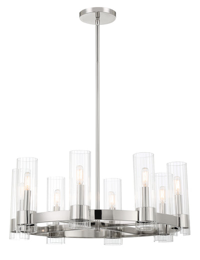 Minka-Lavery - 3898-613 - Eight Light Chandelier - Vernon Place - Polished Nickel