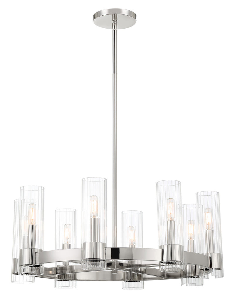 Minka-Lavery - 3898-613 - Eight Light Chandelier - Vernon Place - Polished Nickel