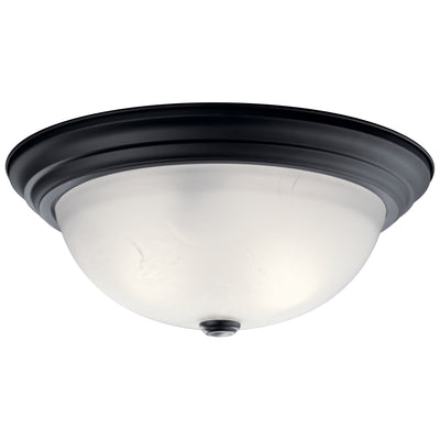 Kichler - 8116BK - Three Light Flush Mount - No Family - Black