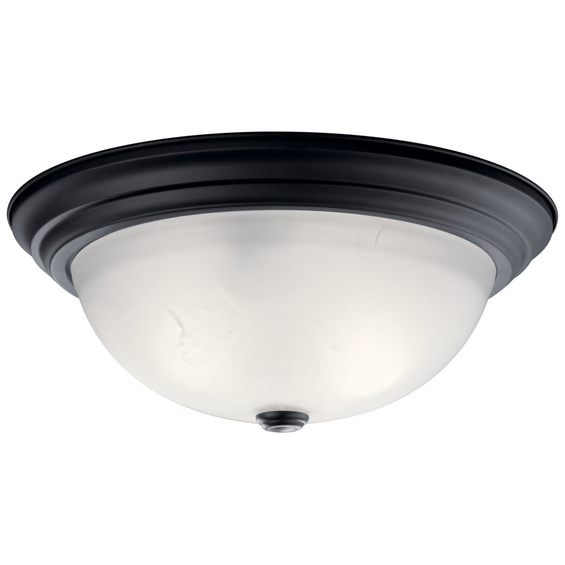 Kichler - 8116BK - Three Light Flush Mount - No Family - Black