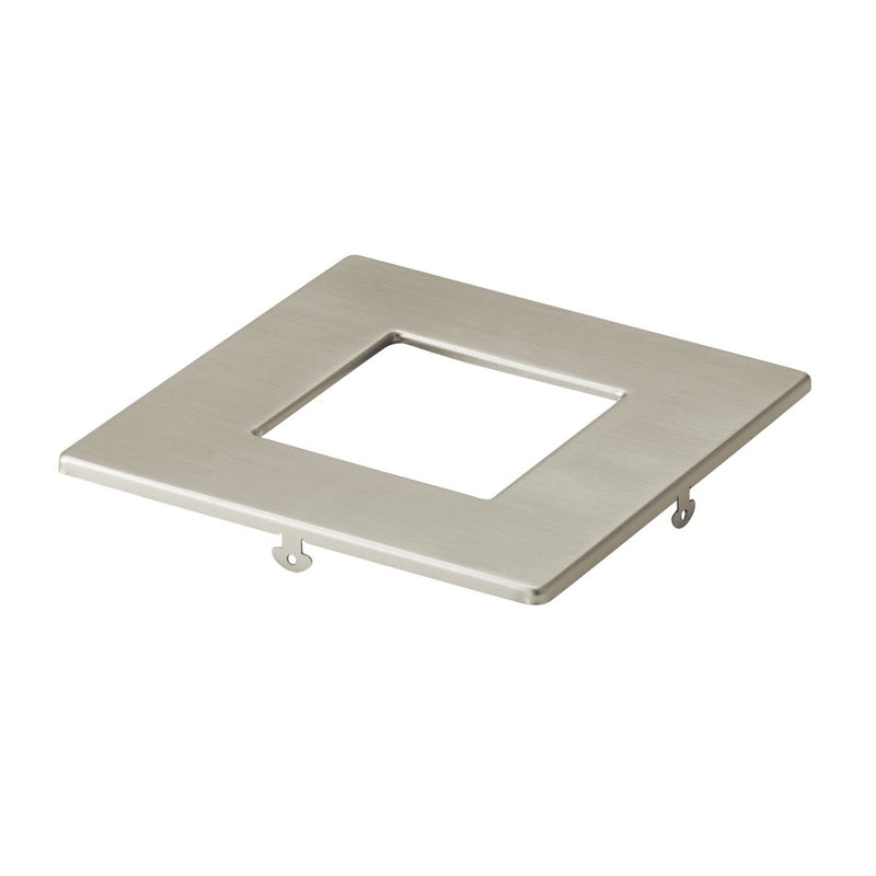 Kichler - DLTSL04SNI - 4in Square Slim Downlight Trim - Direct To Ceiling Unv Accessor - Brushed Nickel