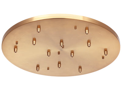 Matteo Lighting - CP0112AG - Ceiling Canopy - Multi Ceiling Canopy (Line Voltage) - Aged Gold Brass