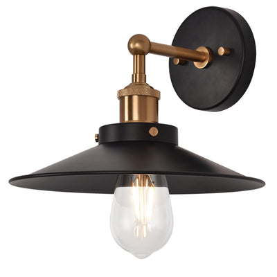 Matteo Lighting - W46111AGBK - One Light Wall Sconce - Bulstrode'S Workshop - Aged Gold Brass