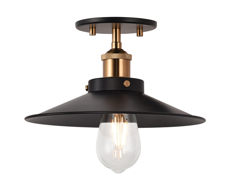 Matteo Lighting - X46111AGBK - One Light Flush Mount - Bulstrode&