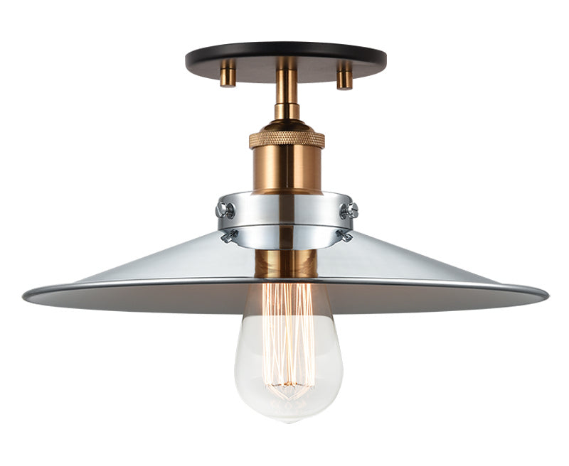 Matteo Lighting - X46112AGCH - One Light Flush Mount - Bulstrode&
