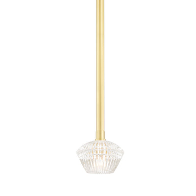 Hudson Valley - 6140-AGB - One Light Pendant - Barclay - Aged Brass