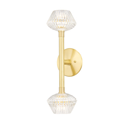 Hudson Valley - 6142-AGB - Two Light Wall Sconce - Barclay - Aged Brass