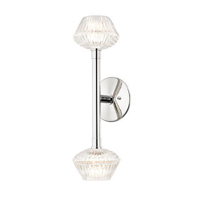 Hudson Valley - 6142-PN - Two Light Wall Sconce - Barclay - Polished Nickel