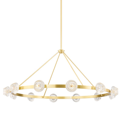 Hudson Valley - 6165-AGB - 12 Light Chandelier - Barclay - Aged Brass
