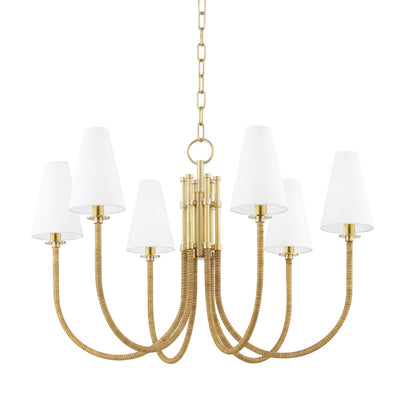 Hudson Valley - 8732-AGB - LED Chandelier - Ripley - Aged Brass