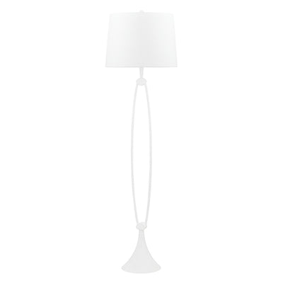 Hudson Valley - L1725-WP - One Light Floor Lamp - Conklin - White Plaster