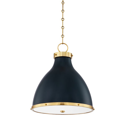 Hudson Valley - MDS361-AGB/DBL - Two Light Pendant - Painted No. 3 - Aged Brass/Darkest Blue
