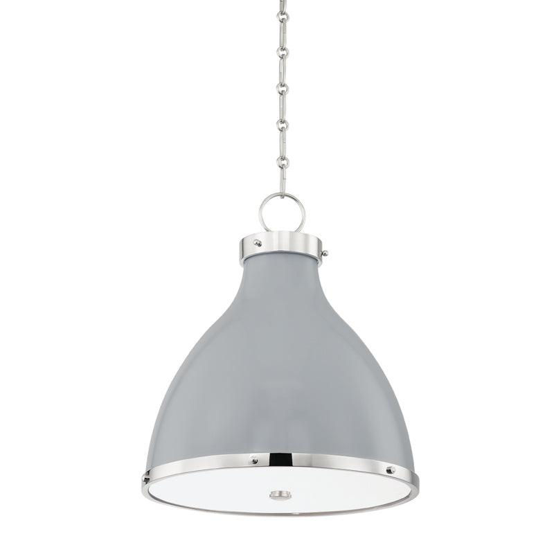 Hudson Valley - MDS361-PN/PG - Two Light Pendant - Painted No. 3 - Polished Nickel/Parma Gray Combo