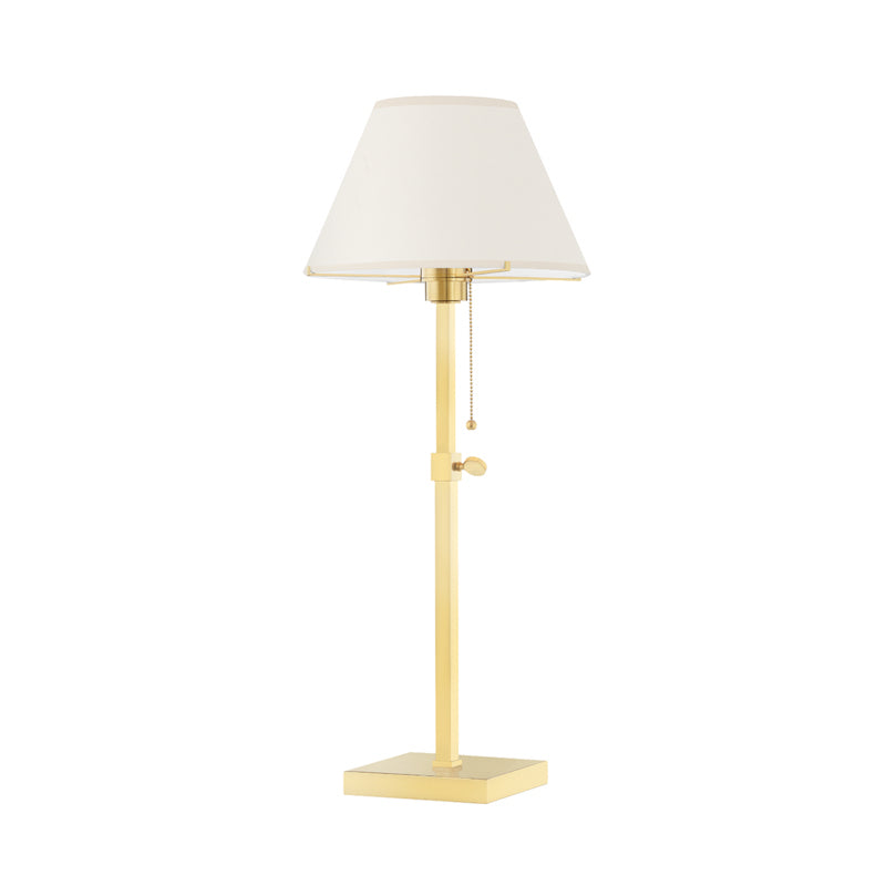 Hudson Valley - MDSL132-AGB - One Light Table Lamp - Leeds - Aged Brass