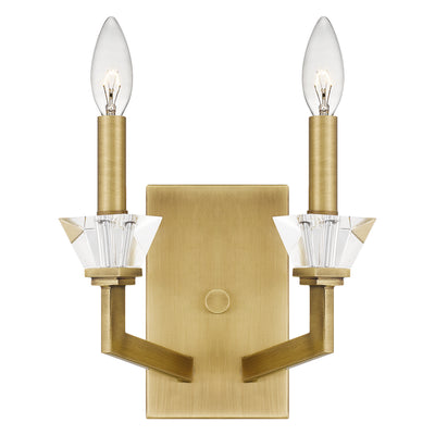 Quoizel - LOT8708AB - Two Light Wall Sconce - Lottie - Aged Brass