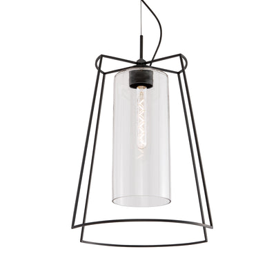 Norwell Lighting - 5389-MB-CL - One Light Pendant - Cere - Matte Black