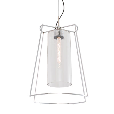 Norwell Lighting - 5389-PN-CL - One Light Pendant - Cere - Polished Nickel