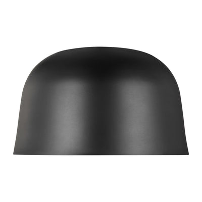 Visual Comfort Modern - 700FMFND15B-LED930 - LED Flush Mount - Foundry - Nightshade Black
