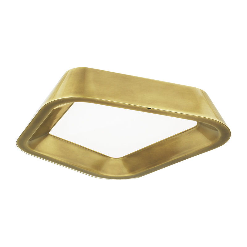 Visual Comfort Modern - 700FMRHNSBR-LED930 - LED Flush Mount - Rhonan - Plated Brass