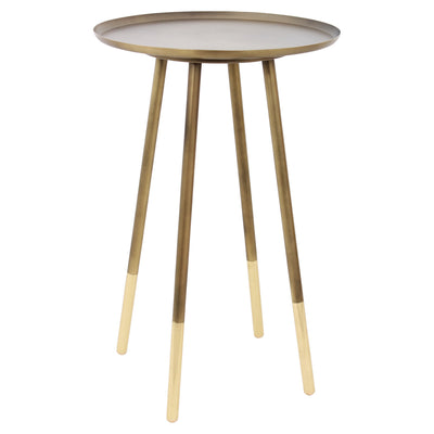 Renwil - TA112 - Accent Table - Pawn - Antique Brass