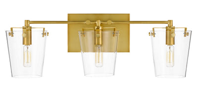 Varaluz - 351B03BLSB - Three Light Bath - Arlo - Black/Satin Brass