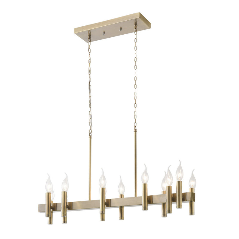 Varaluz - 357N12BB - 12 Light Linear Pendant - Collette - Antique Brass