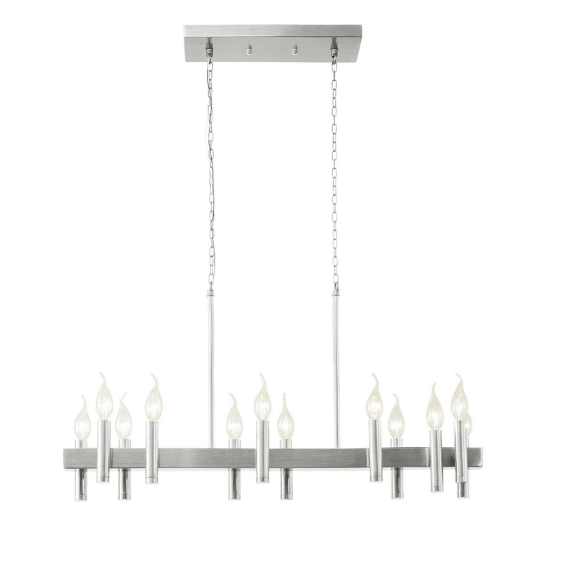 Varaluz - 357N12SN - 12 Light Linear Pendant - Collette - Satin Nickel