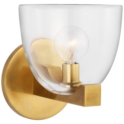 Visual Comfort Signature - ARN 2490HAB-CG - LED Wall Sconce - Carola - Hand-Rubbed Antique Brass