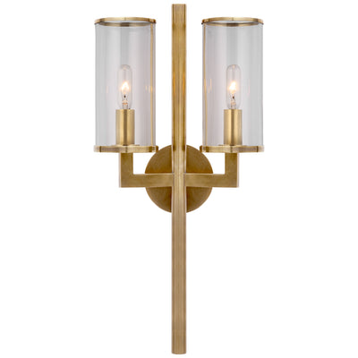 Visual Comfort Signature - KW 2201AB-CG - Two Light Wall Sconce - Liaison - Antique-Burnished Brass