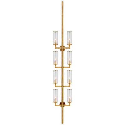 Visual Comfort Signature - KW 2204AB-CG - Eight Light Wall Sconce - Liaison - Antique-Burnished Brass